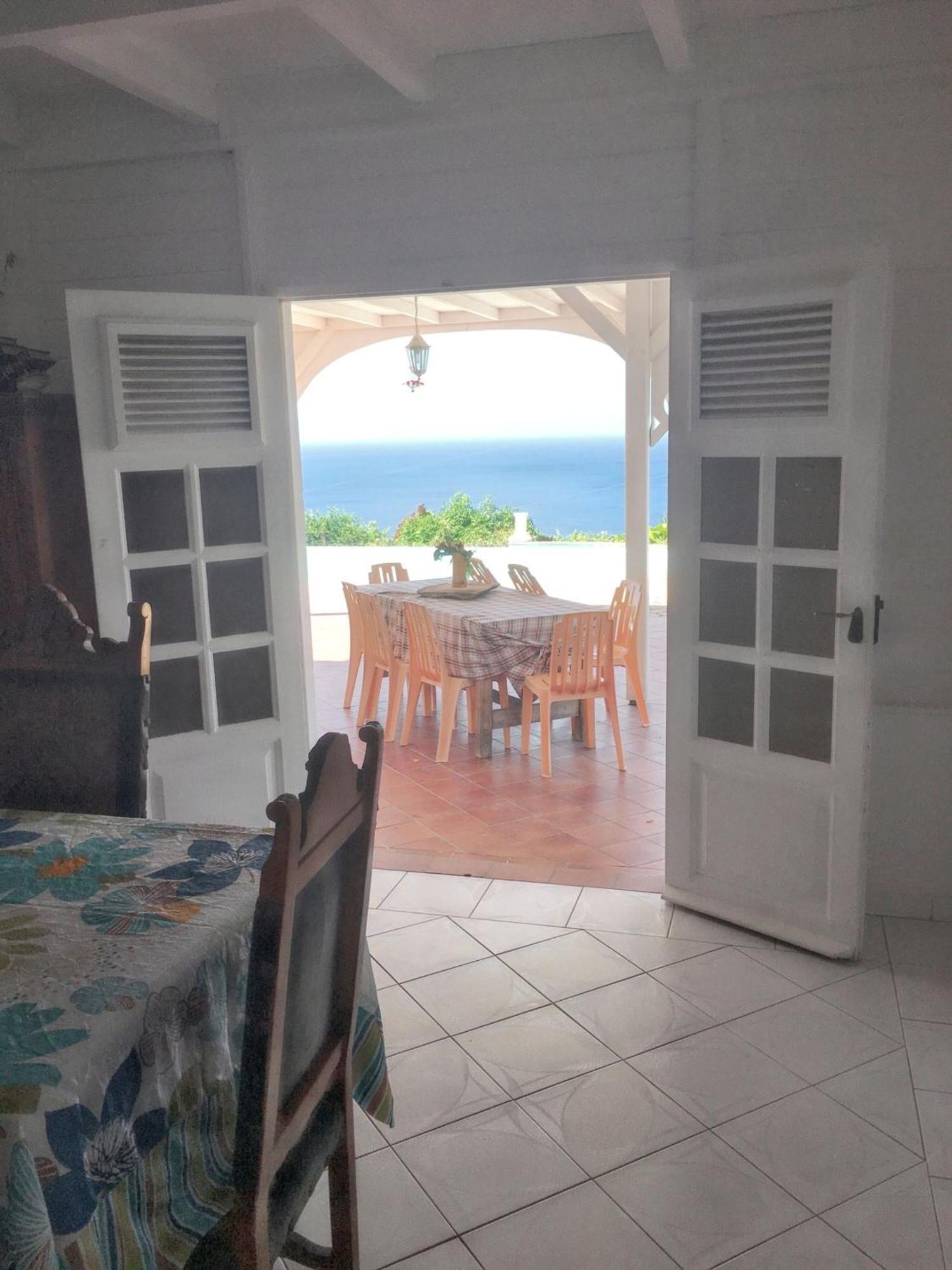 Villa Enchantee Avec Vue Sur Mer Et Piscine Au Carbet Ле Карбе Екстериор снимка